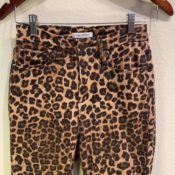 Good American Jeans leopard print size small - Picture 2 of 7